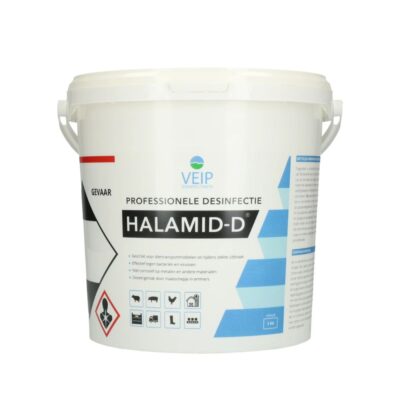 Halamid-D is een desinfectiemiddel dat zijn werkzaamheid ontleent aan gebonden chloor en zuurstof. Effectief tegen bacteriën, virussen en schimmels.