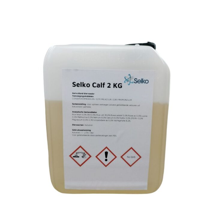 Selko Calf is een geconcentreerd zuurmengsel, speciaal ontwikkeld om de melk te beschermen tegen verontreiniging van gisten en bacteriën.